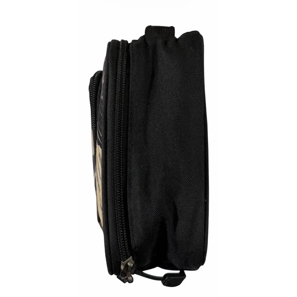High Sierra Insulated Lunch Box Bag Scribble Camo Grey Tan Black Padded Clip-On